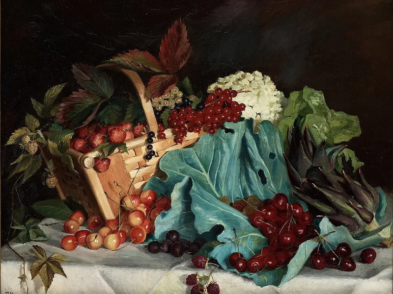 1854-Jared Ellen Jolin - Natura morta